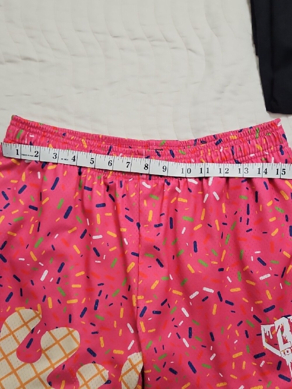 Men's Athletic Shorts — Pink Sprinkle Ice Cream Print - Picture 9 of 9